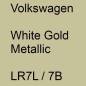 Preview: Volkswagen, White Gold Metallic, LR7L / 7B.